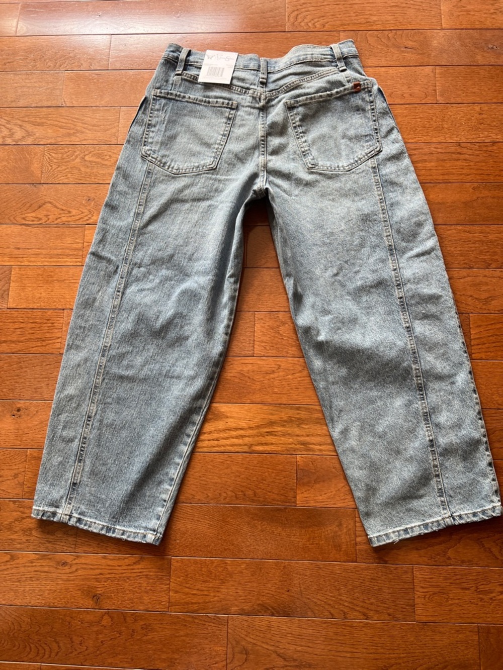❤️JESSICA SIMPSON HIGH RISE PATCHWORK BARREL JEAN-NWT-2/6/8/10/12/16❤️ - Picture 6 of 16